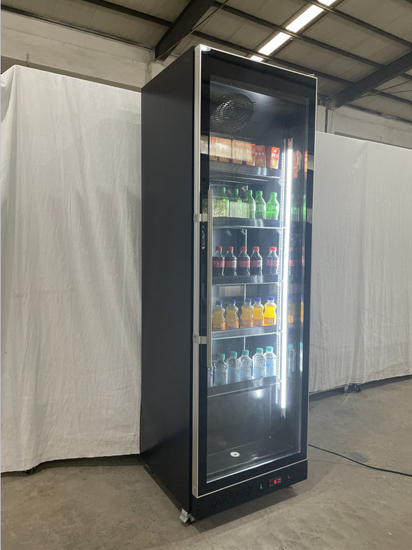 560L Gewerblicher Einzelner Luxus-Glas-Tür-Getränke-Display-Schrank-Kühlgerät Supermarkt-Kühlgerät Luftkühler Kühlung
