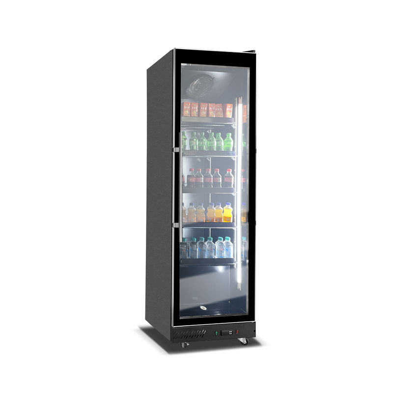 560L Einzel-Luxus-Glastür Getränke-Display-Kühler-Showcase Supermarkt Kühlschrank Gefrierschrank Luftkühler Kühlung